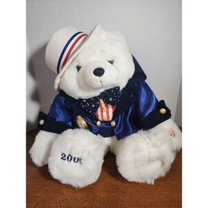 Vintage Y2k Millennium Dan Dee Special Edition Americana 2000 Edition Bear KMart
